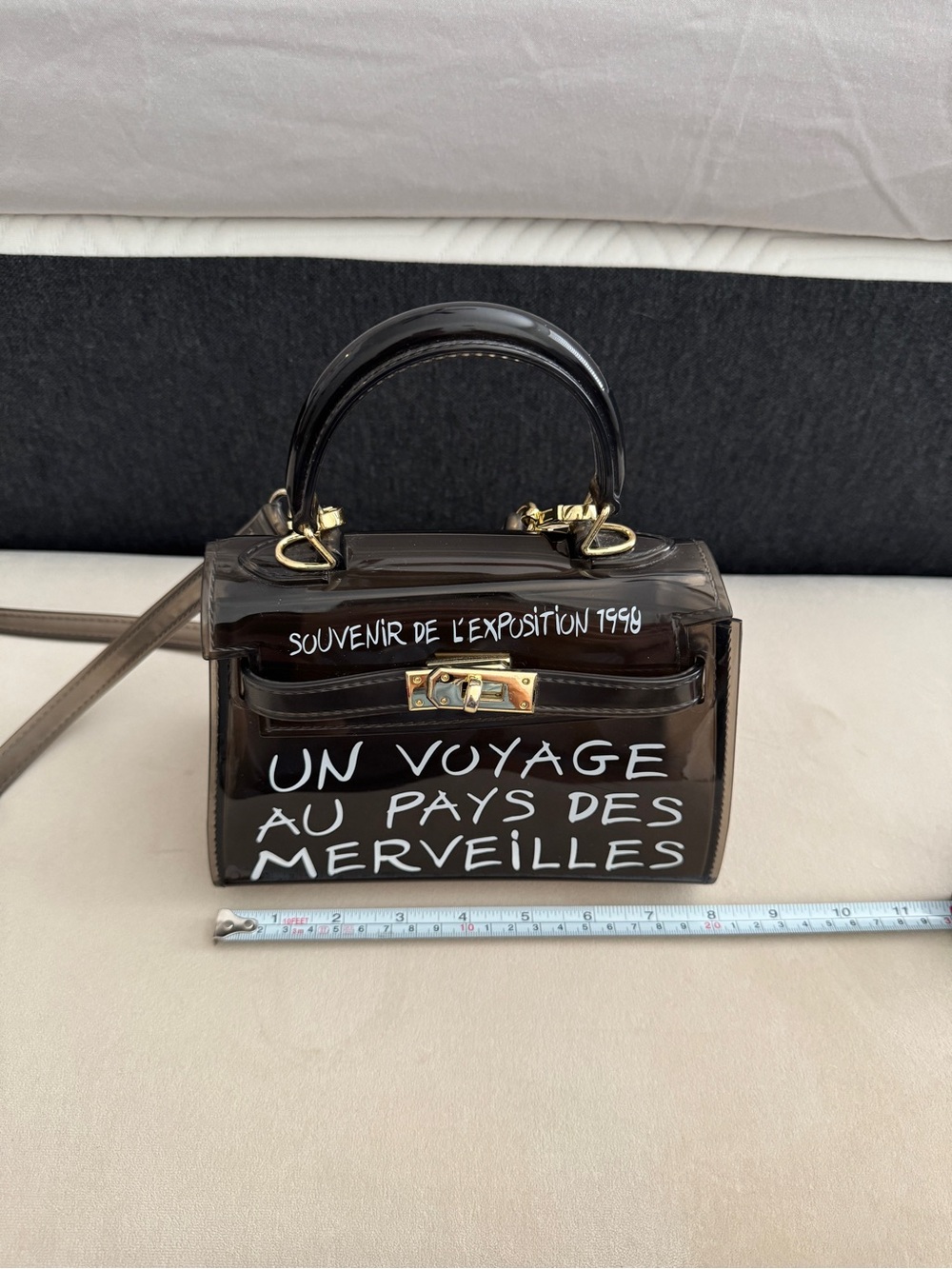 *SOLD* Black Top-Handle mini bag - Picture 11 of 11